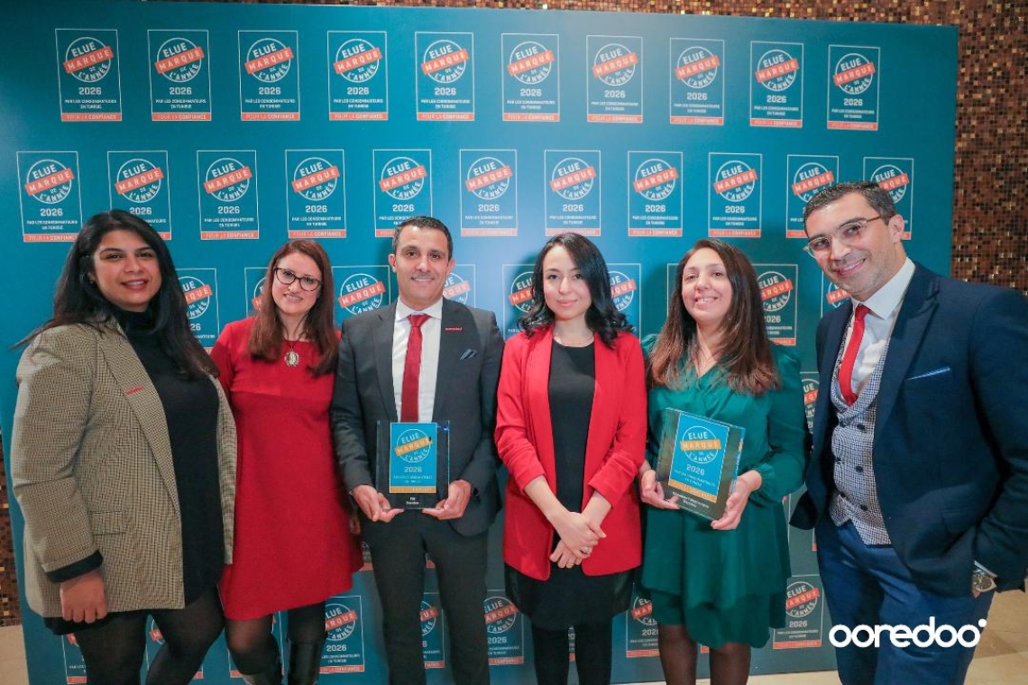 Ooredoo Tunisie élue Marque de l’Année pour la deuxième année consécutive
